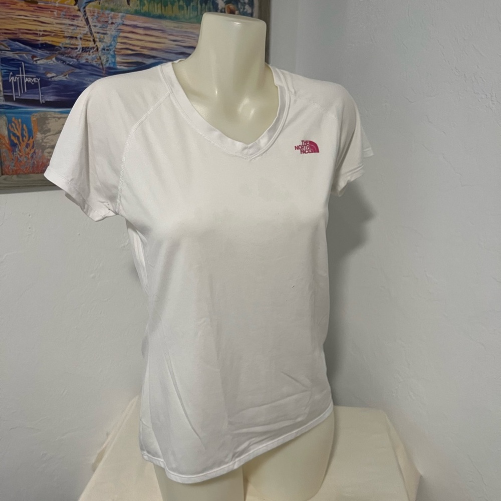 The North Face Women's White V-Neck Tee